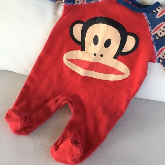 ‘Small Paul’ Monkey Footie PJs - Picture 4 of 6